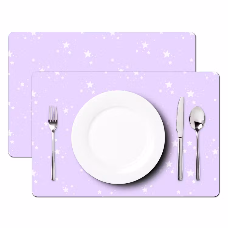 Sets de table en vinyle - Lilas Starlight — 2
