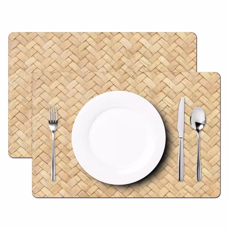 Sets de table - Texture du roseau tressé — 2