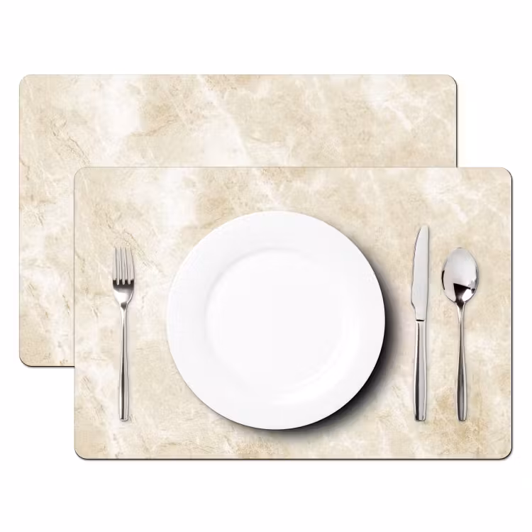 Sets de table - Texture marbrée élégante — 2