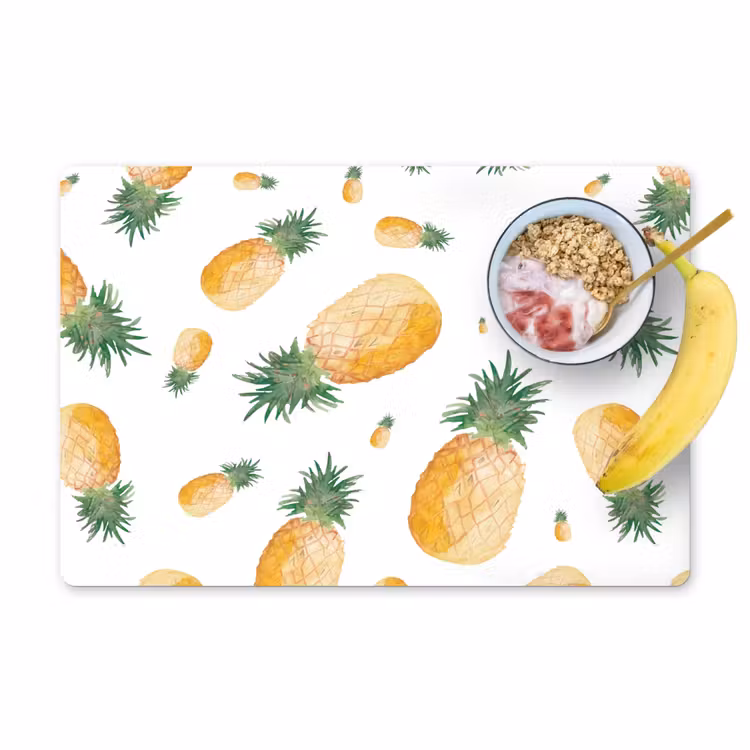 Sets de table en vinyle - Récolte d'ananas d'été — 1