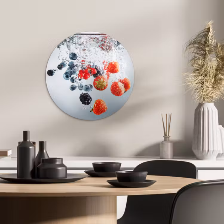 Tableau rond - Immersion dans les fruits de la forêt — 2