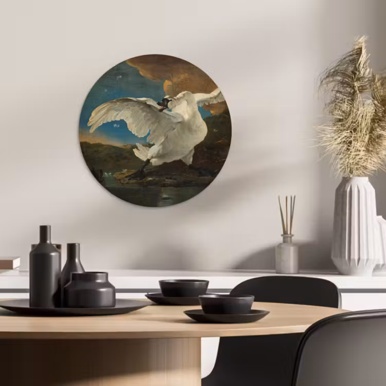 Tableau rond - Le cygne en danger — 3