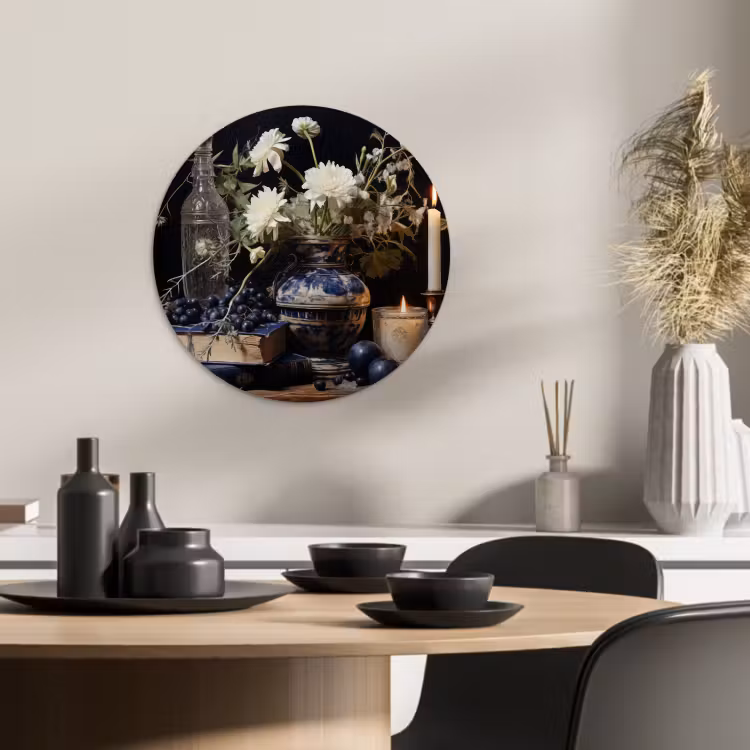 Tableau rond - Réflexions nocturnes — 3