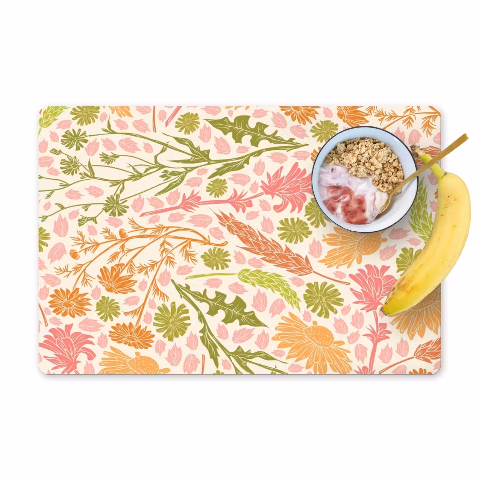 Sets de table en vinyle - Opulence florale en pastel — 1