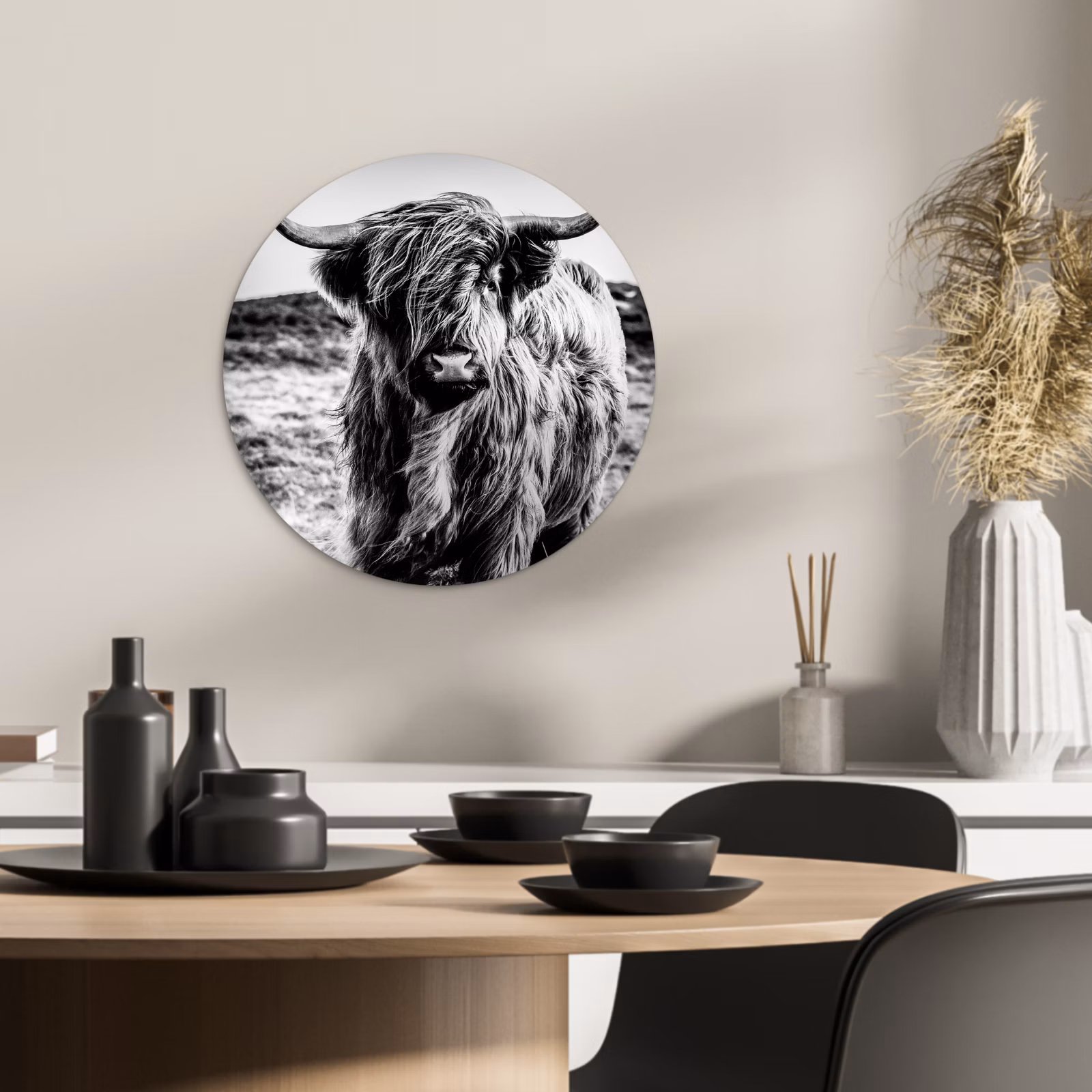 Tableau rond - La résonance de la nature sauvage — 1