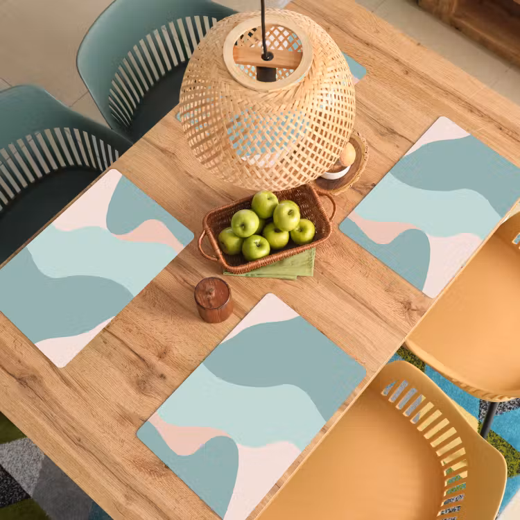 Sets de table en vinyle - Douces vagues de sérénité — 3