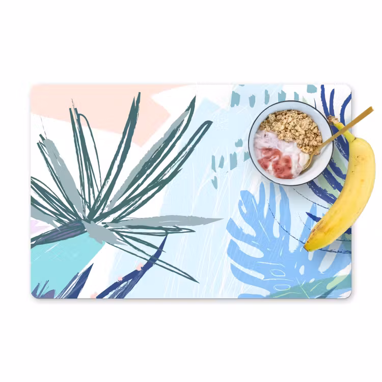 Sets de table en vinyle - Impression aquarelle tropicale — 1