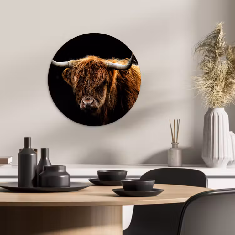 Tableau rond - Contraste entre l'ombre et le manteau — 2
