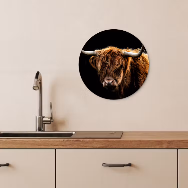Tableau rond - Contraste entre l'ombre et le manteau — 4