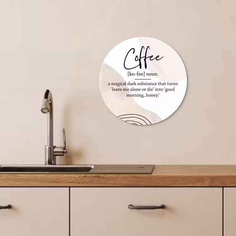 Tableau rond - L'enchantement du café — 4