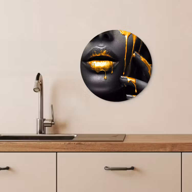 Tableau rond - Silence d'or — 3