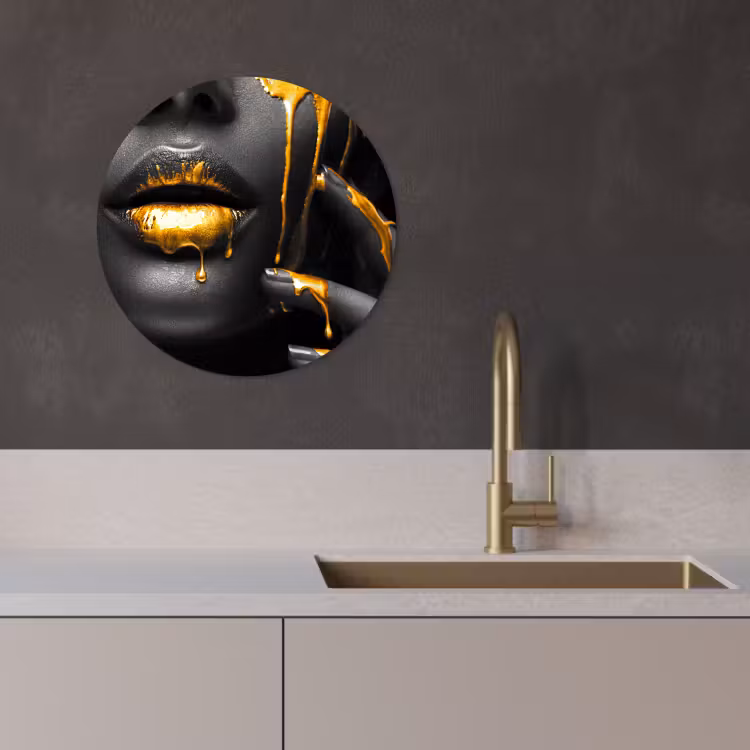 Tableau rond - Silence d'or — 4
