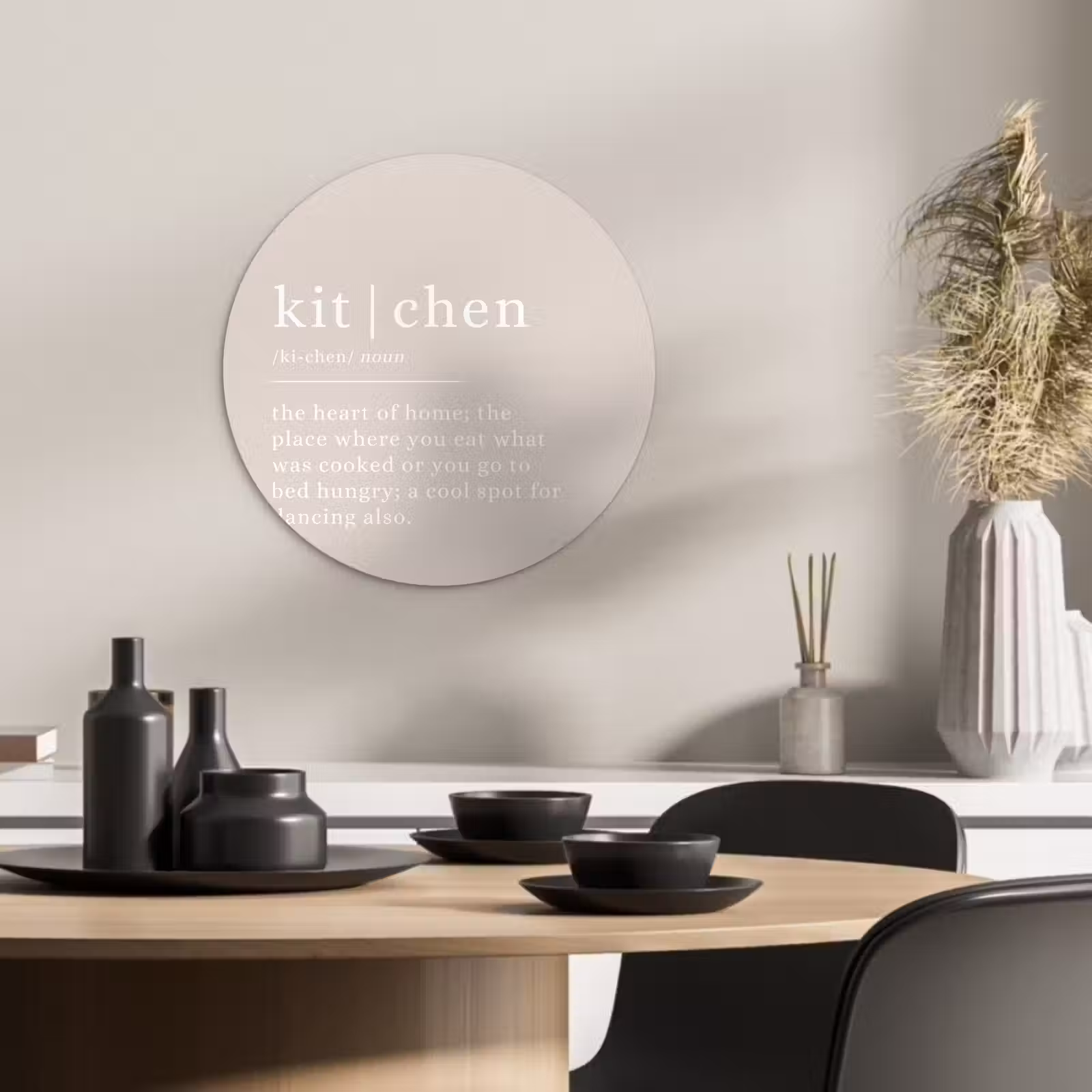 Tableau rond - La cuisine : plus qu'un espace — 1