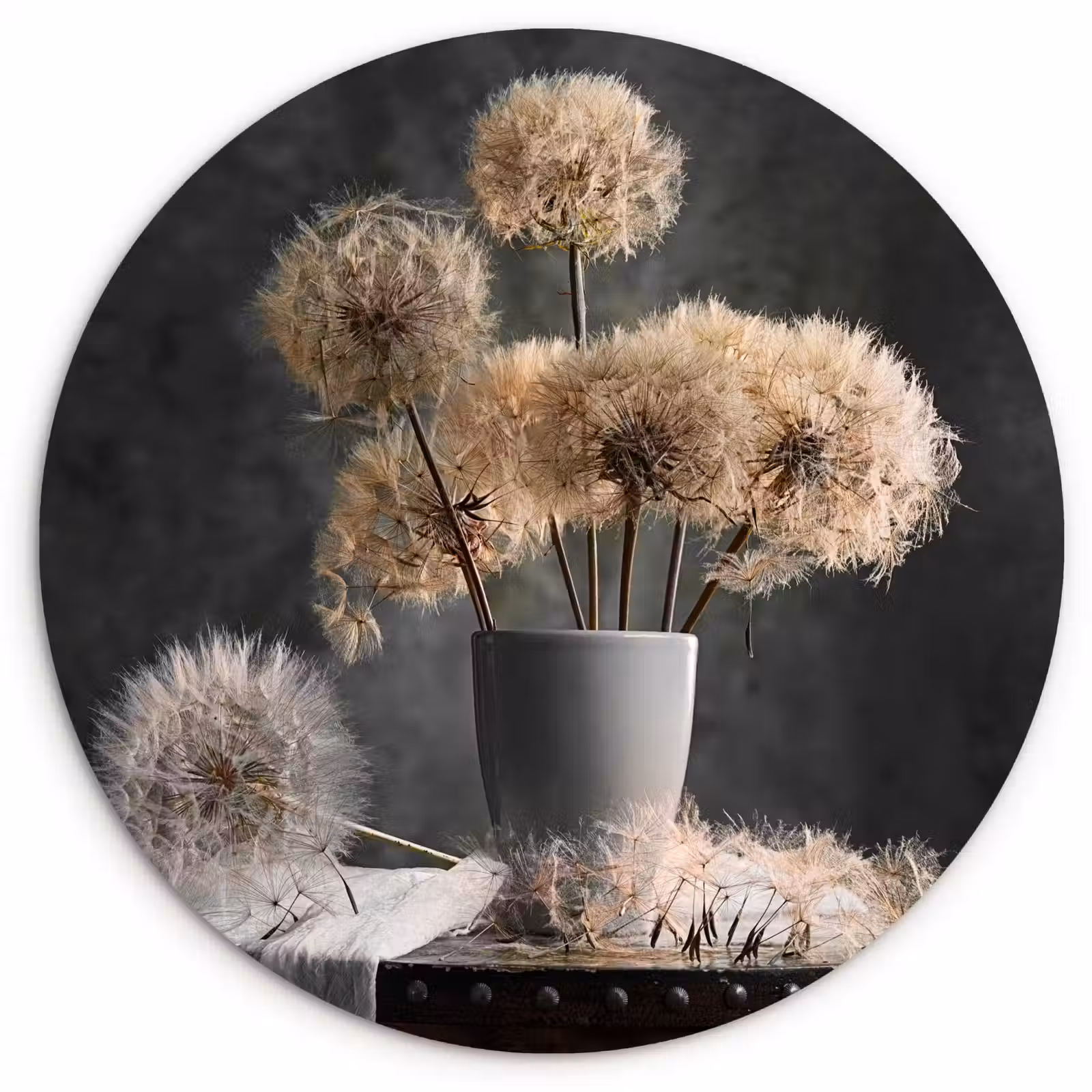 Tableau rond - Beauté éphémère — 1