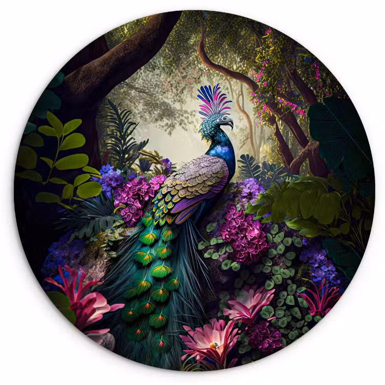 Tableau rond - Beauté de la jungle — 2
