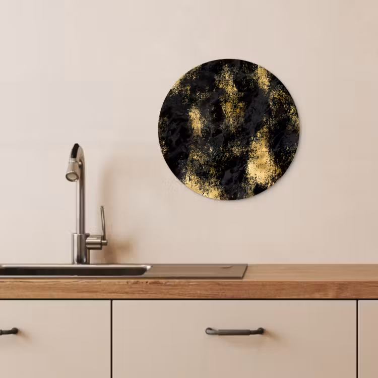 Tableau rond - Brumes d'or — 3