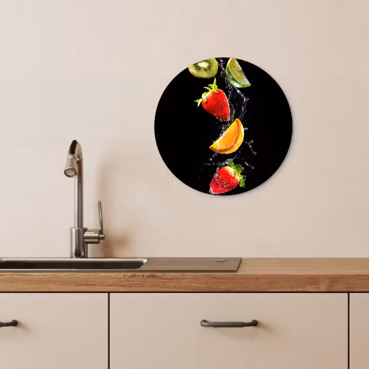 Tableau rond - Danse de l'eau fruitée — 4