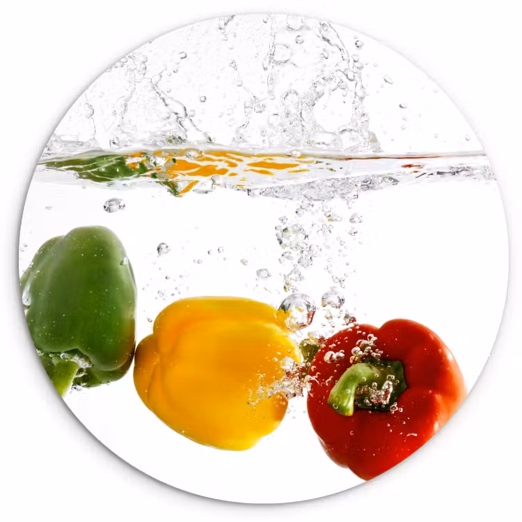 Tableau rond - Éclaboussures de poivre — 4