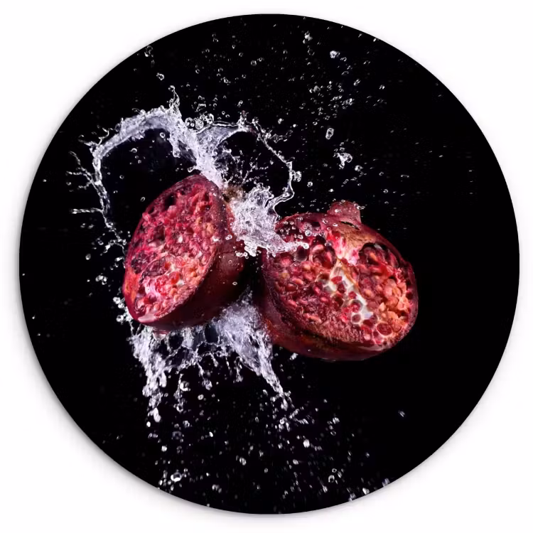 Tableau rond - Explosion de grenade — 1
