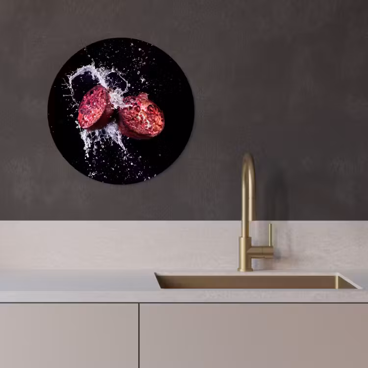Tableau rond - Explosion de grenade — 2