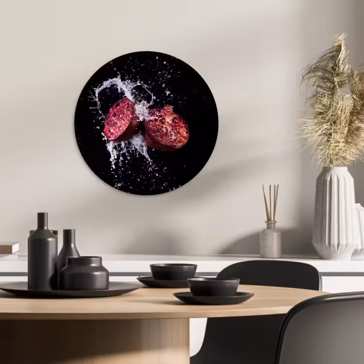 Tableau rond - Explosion de grenade — 3