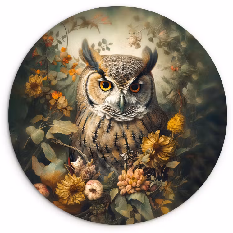 Tableau rond - Garde d'automne — 1