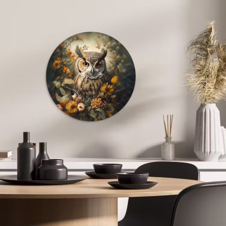 Tableau rond - Garde d'automne — 3