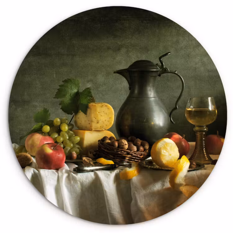 Tableau rond - Nostalgie gastronomique — 1