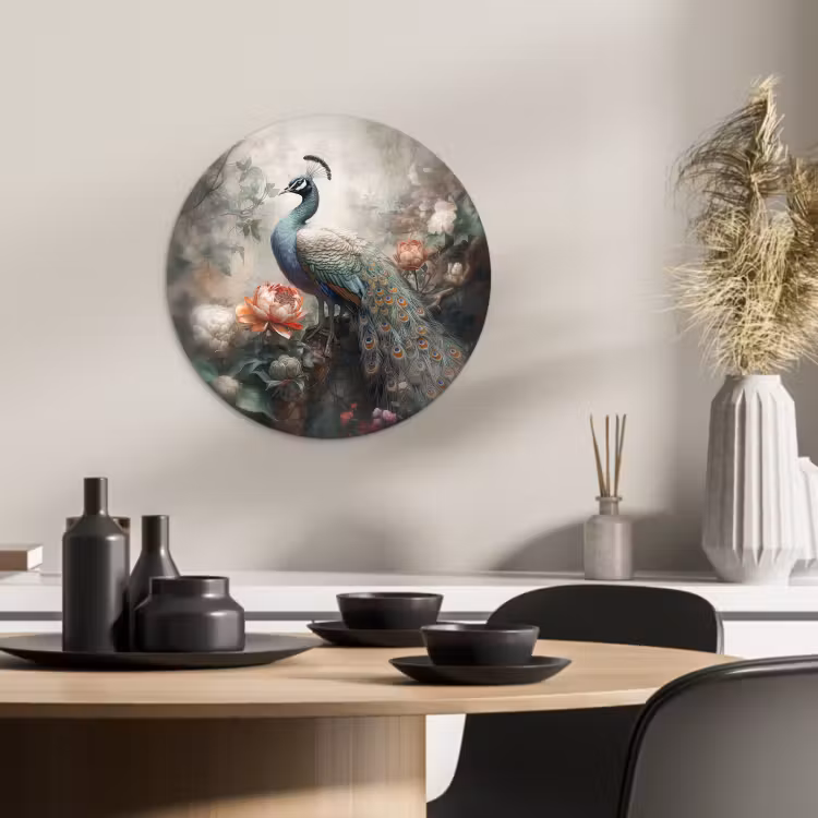 Tableau rond - Paon brumeux — 3