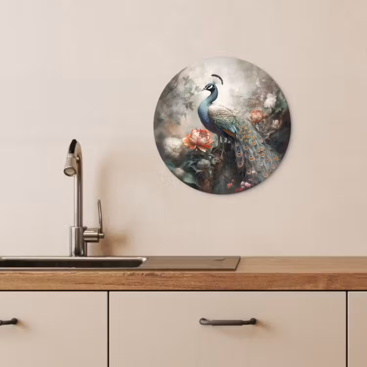 Tableau rond - Paon brumeux — 4