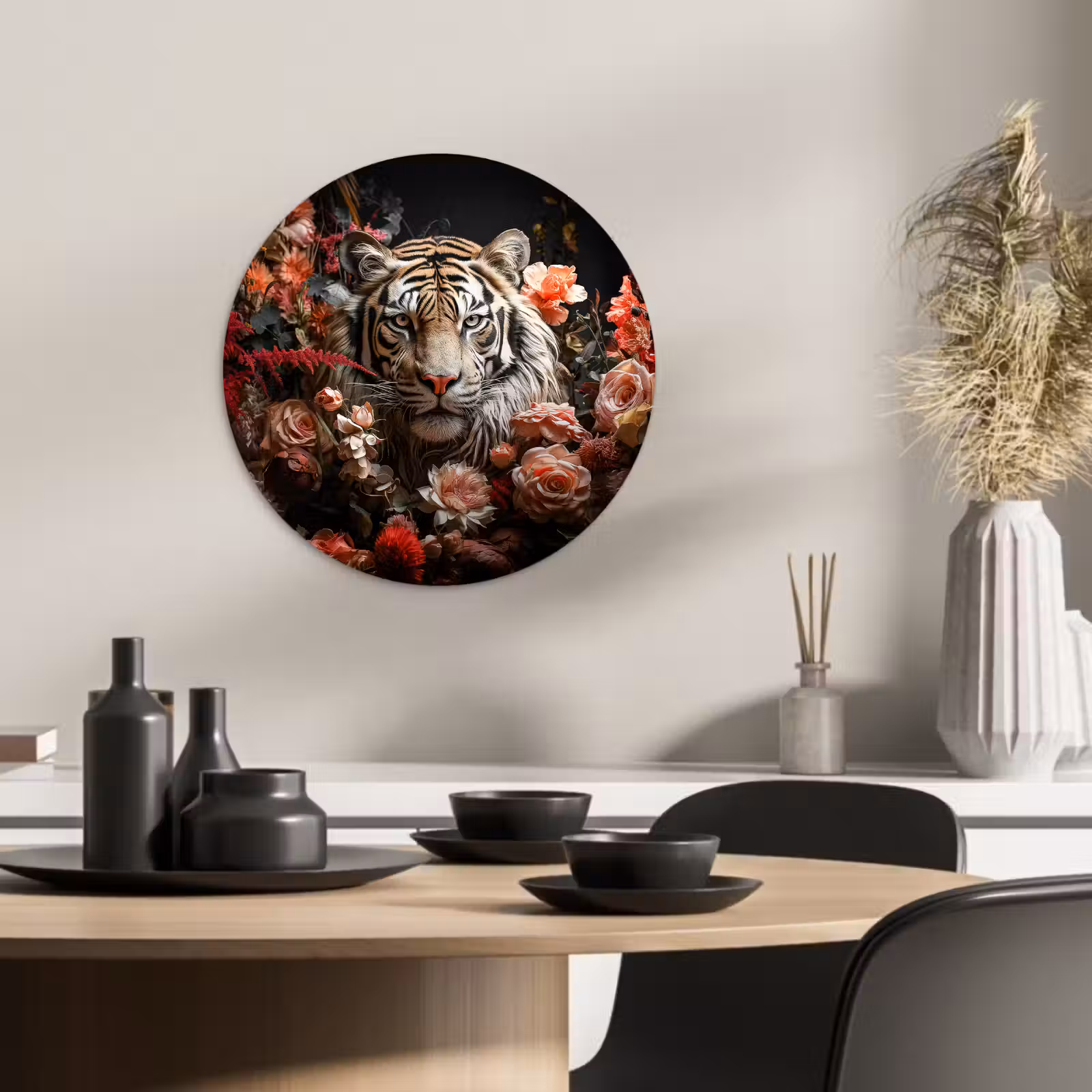 Tableau rond - Regard floral — 1