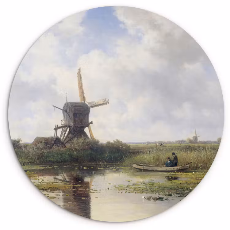 Tableau rond - En 't gein près d'Abcoude — 1