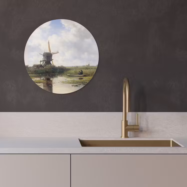 Tableau rond - En 't gein près d'Abcoude — 2