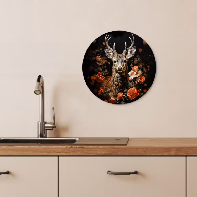 Tableau rond - Flore nocturne — 4