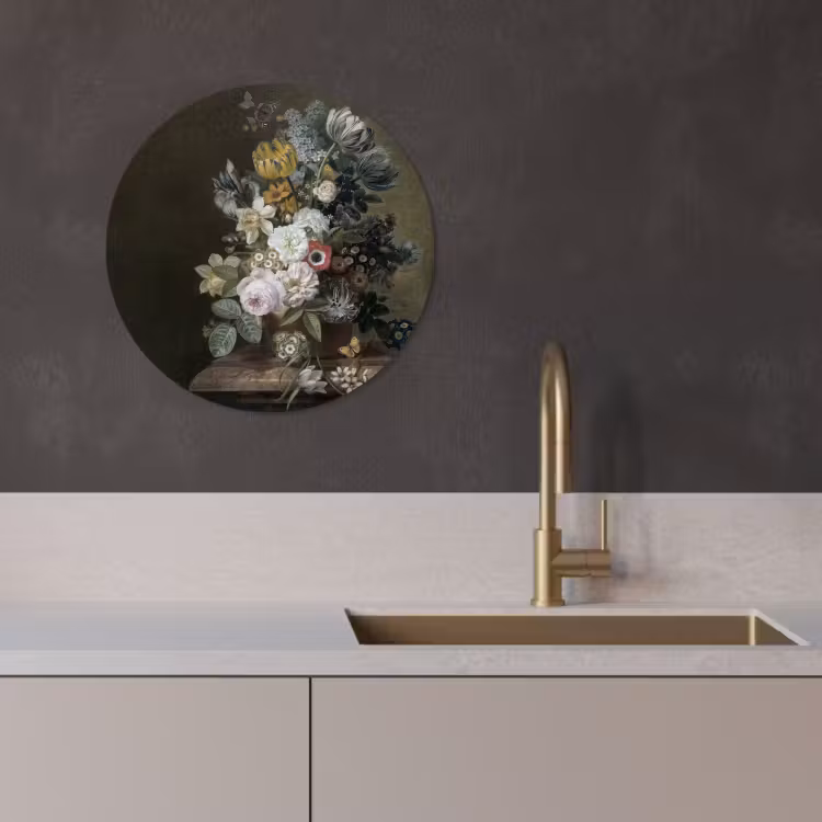 Tableau rond - Nature morte aux fleurs — 2