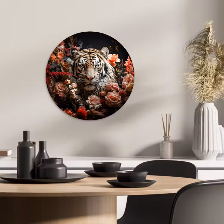 Tableau rond - Regard floral — 1