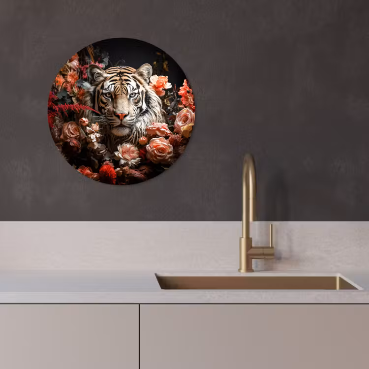 Tableau rond - Regard floral — 2