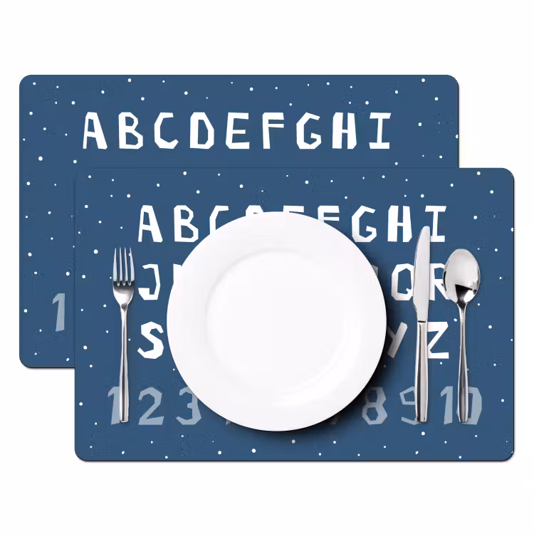Sets de table - Alphabet - Bleu - Chiffres - Enfant — 2