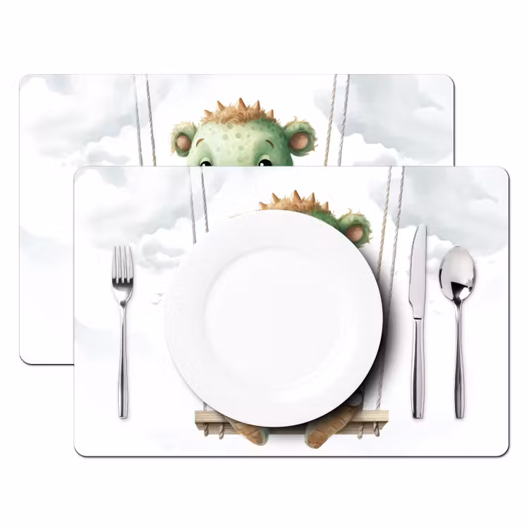 Sets de table - Dragon - Bébé animal - Enfants - Chambre de bébé - Chambre d'enfant — 2