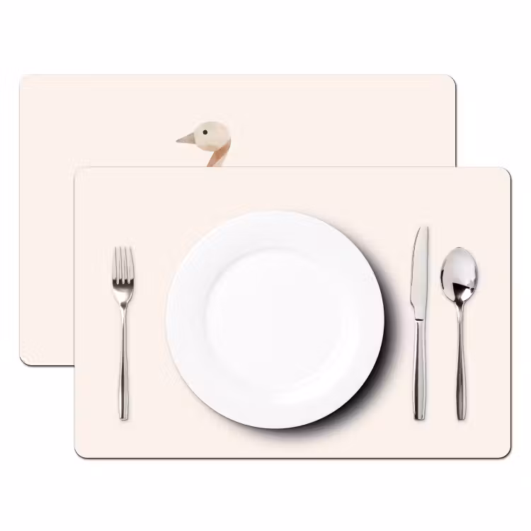 Sets de table - Oie - Animal - Couleurs pastel — 2
