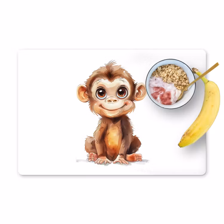 Sets de table - Singe - Bébé - Animaux de la jungle — 1