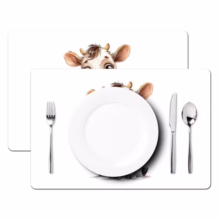 Sets de table - Vache - Bébé animal - Animaux de la ferme — 2
