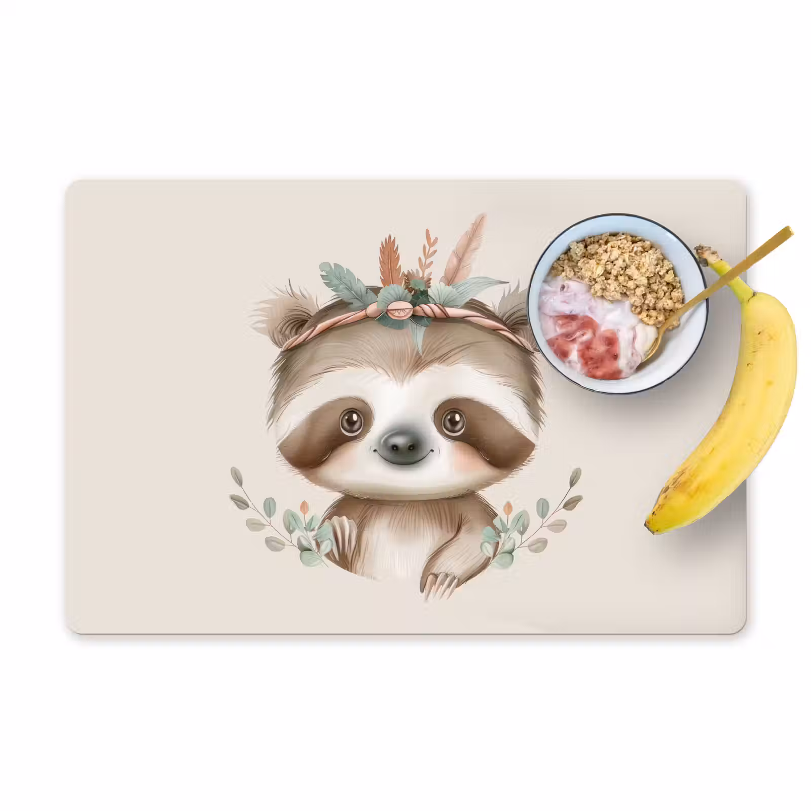 Sets de table - Paresseux - Animaux - Bohème - Boho — 1