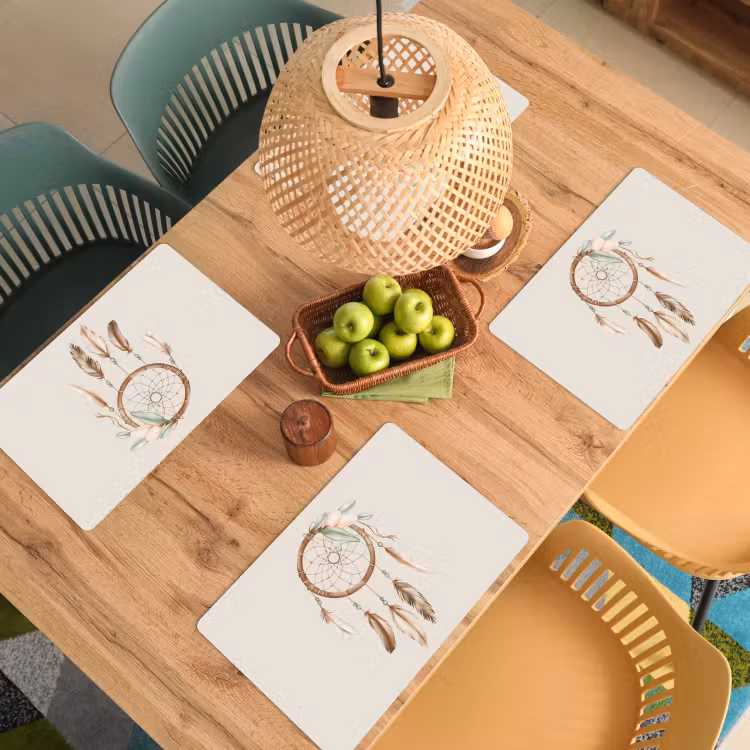 Sets de table - Attrape-rêves - Bohème - Boho - Couleurs pastel — 3