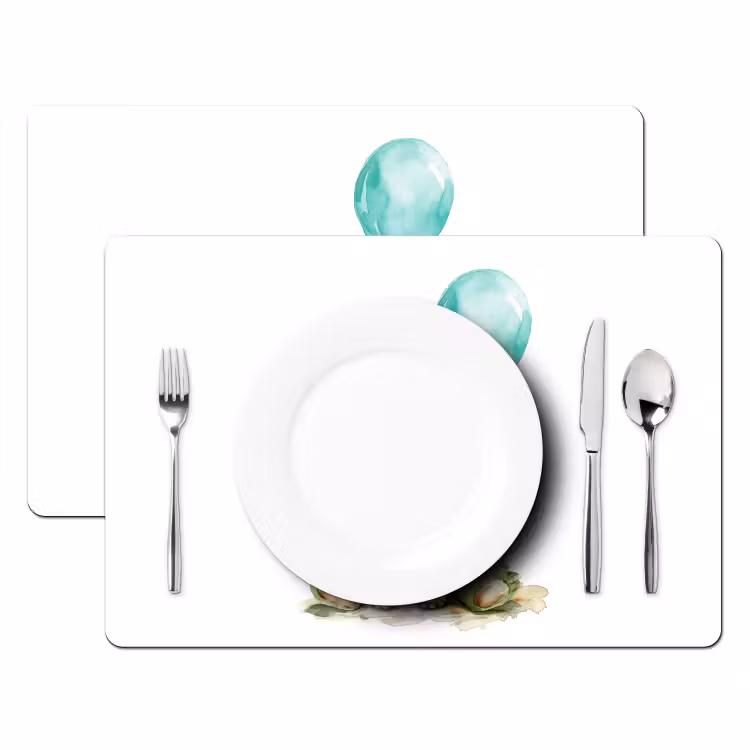 Sets de table - Dragon - Bébé animal - Ballon bleu — 2