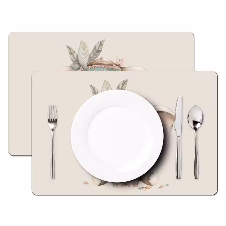 Sets de table - Eléphant - Bohème - Animaux - Boho — 2