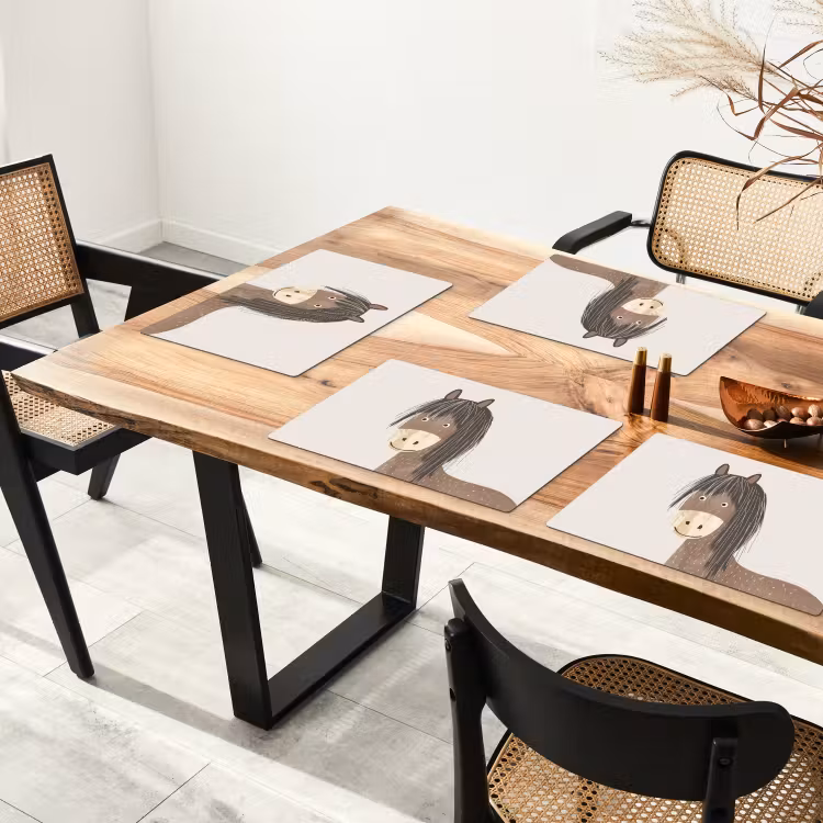 Sets de table - Cheval - Animal - Couleurs pastel - Chevaux — 4
