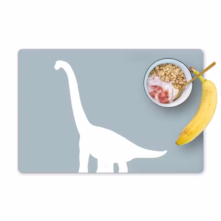 Sets de table - Dino - Brachiosaurus - Dinosaure - Bleu — 1