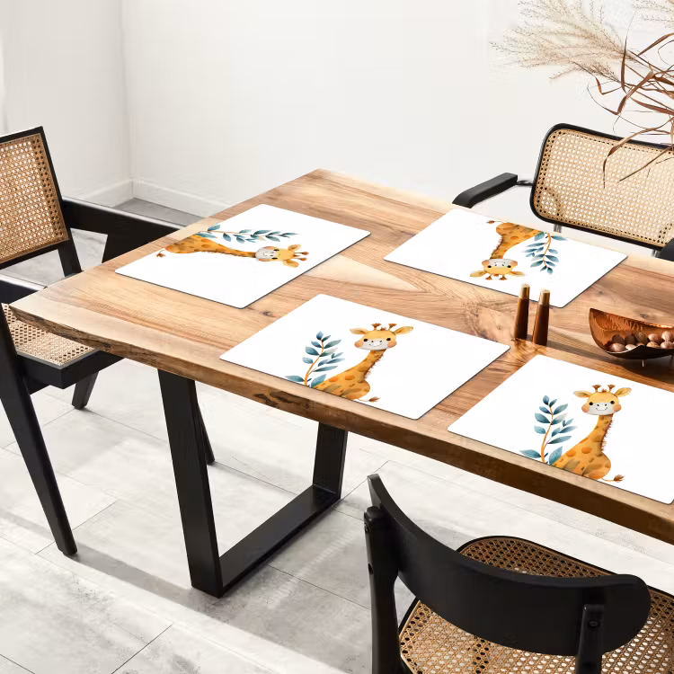 Sets de table - Girafe - Animal - Animaux sauvages — 4