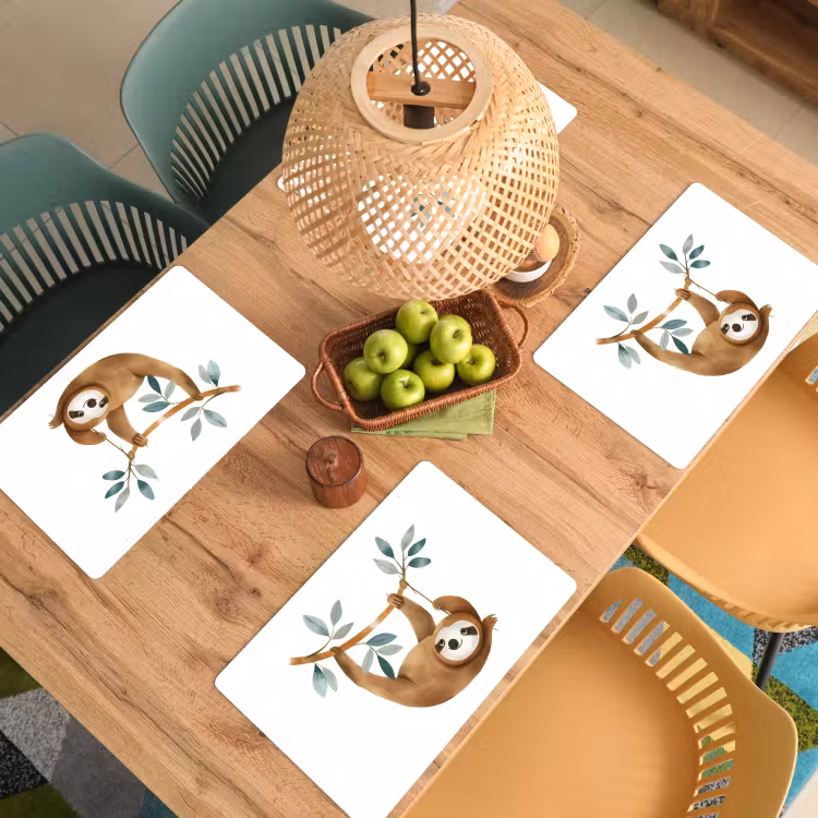 Sets de table - Paresseux - Animal - Animaux de la jungle — 3
